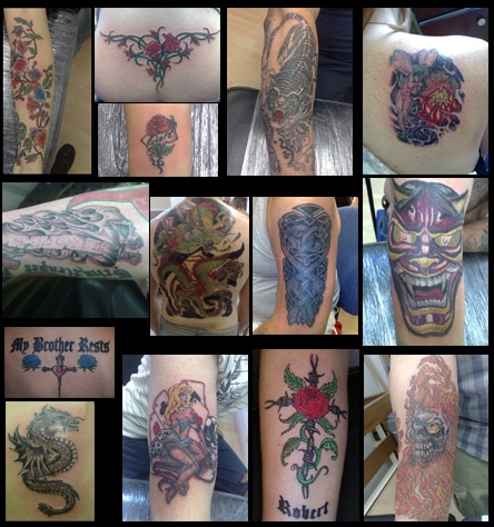 Andreas Rose Tattoos