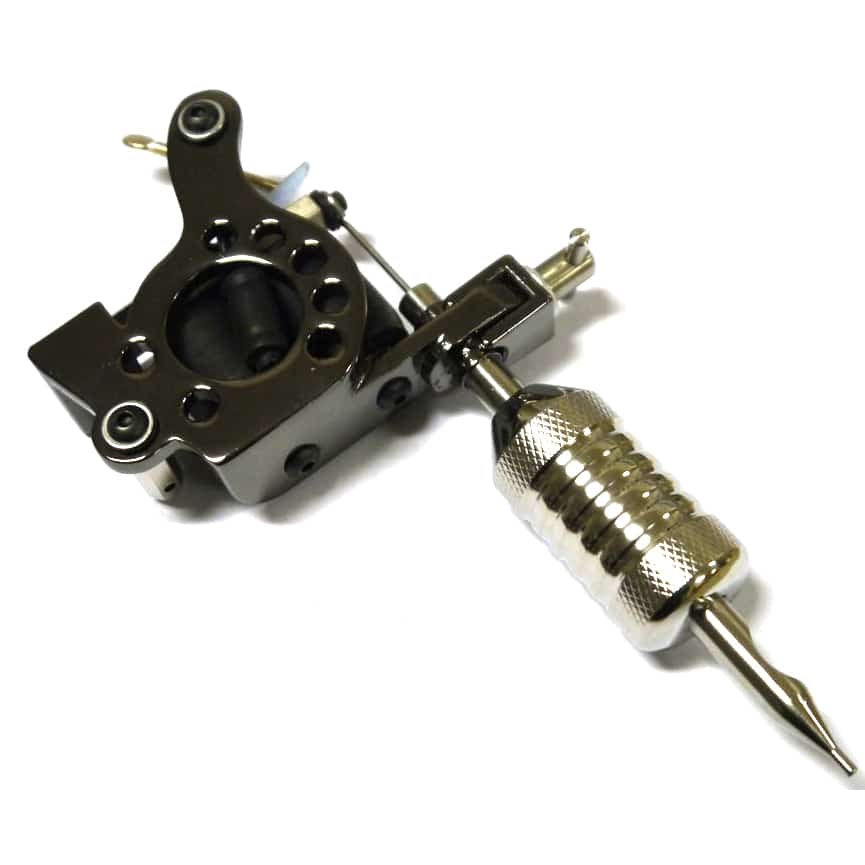 TTS Tattoo Machine Telephone Dial in Black Chrome