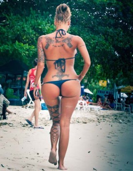 Bionic Leg Tattoo