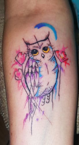 Josh Derish Owl Tattoo