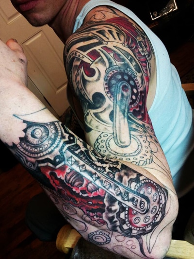 Biomechanical Sleeve Tattoos  Tattoofanblog