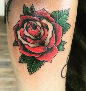 Old School Tattoo Rose