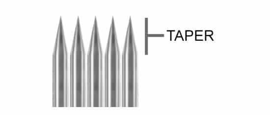 tattoo needle taper