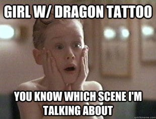 girl with dragon tattoo scene