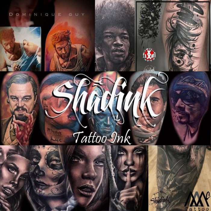 Shadink Tattoo Ink Proteam Collage