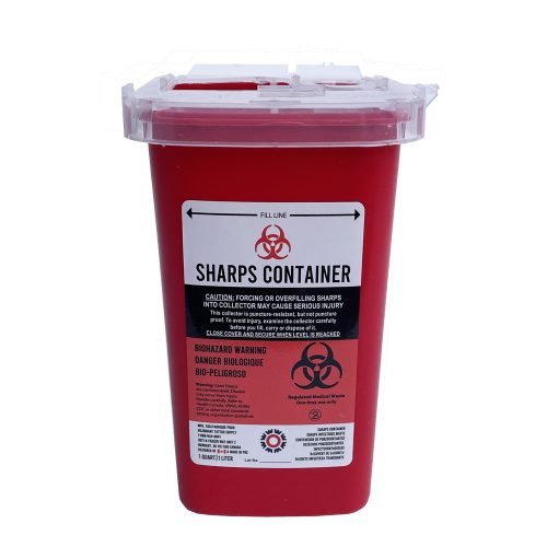 Sharps Container 1 Quart Red