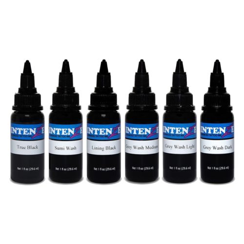 Intenze Tattoo Ink Black Lining Grey Wash