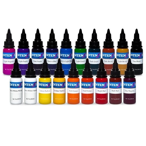 Radiant Color Tattoo Ink 1/2 1oz Red Blue Black White Green Purple Brown  Colors