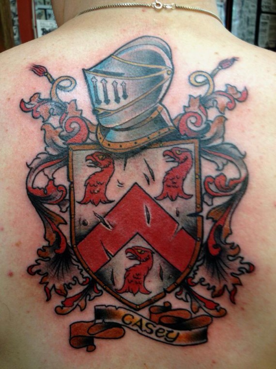 crest emblem tattoo