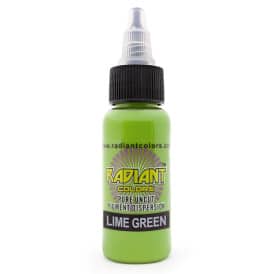 Tattoo Ink: Radiant Colors Lime Green 1/2oz
