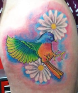 canary bird tattoo