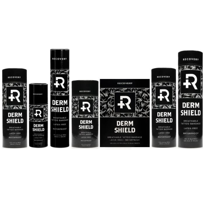 RECOVERY Derm Shield Tattoo Aftercare Adhesive Bandages