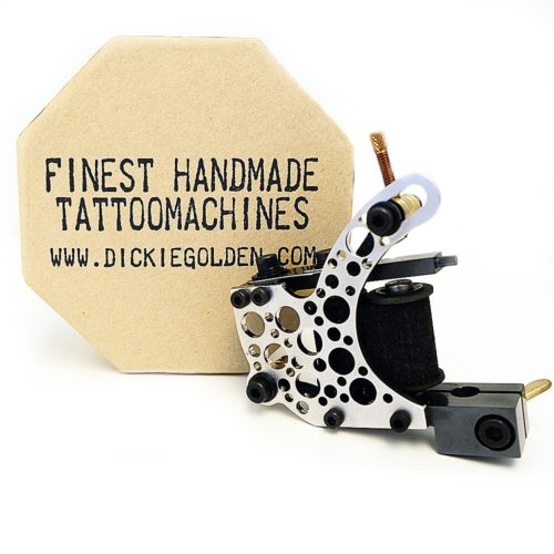 dickie golden bullet hole silver coil tattoo machine 1