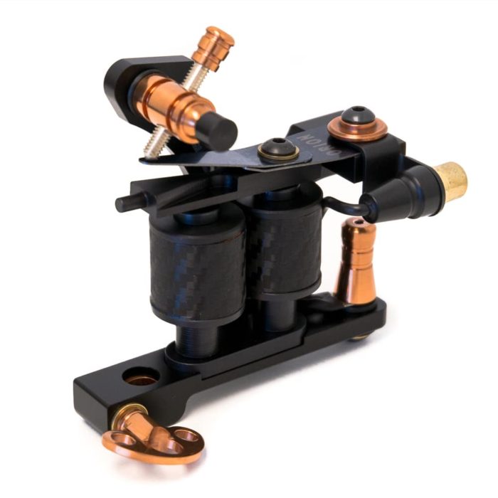 Golden tattoo machine coil mustang shader 3