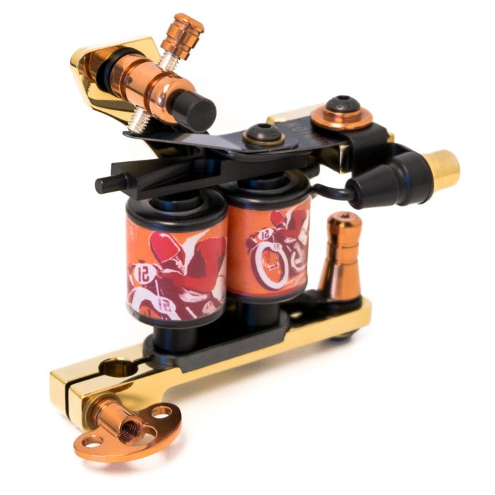 Golden tattoo machine coil diamond shader 4