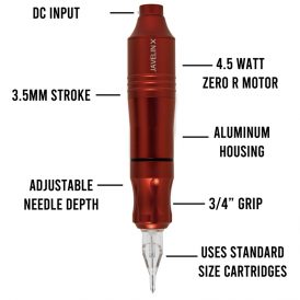 Javelin X Tattoo Pen diagram red