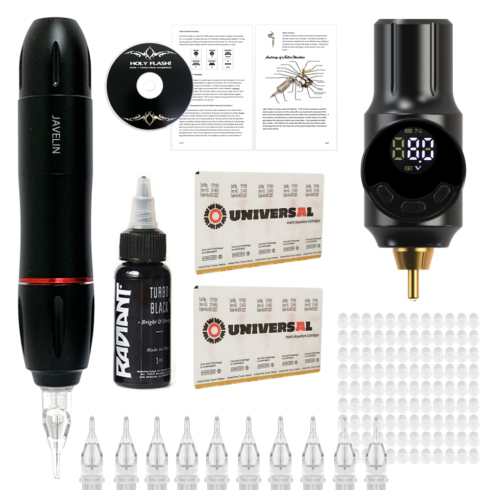 Javelin Freedom Portable Tattoo Kit - Blk Ink