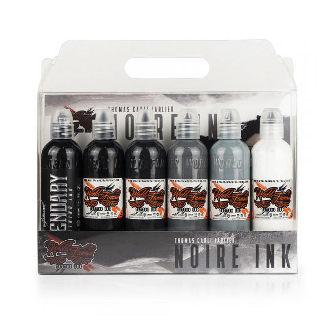 World Famous Ink Limitless Noire Ink Set V2 6x30ml - Nordic Tattoo Supplies