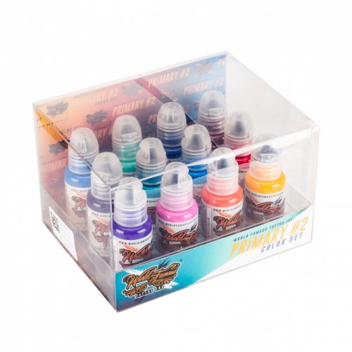 World Famous Tattoo Ink 12 bottle Color Skintone Set