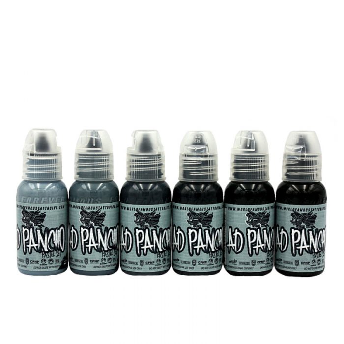 World Famous Ink A D Pancho Pastel Gray Set