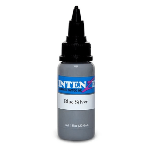 Intenze Tattoo Ink, Blue Silver