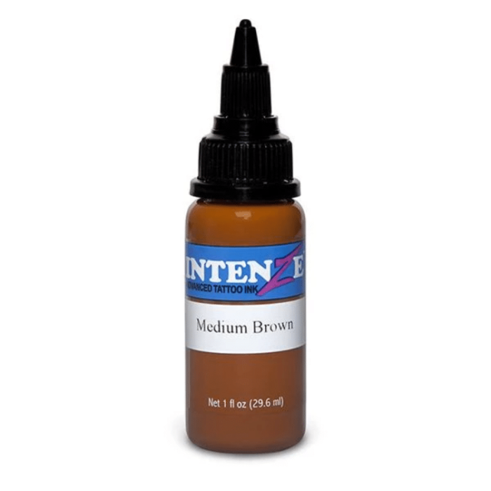 Intenze Tattoo Ink, Medium Brown