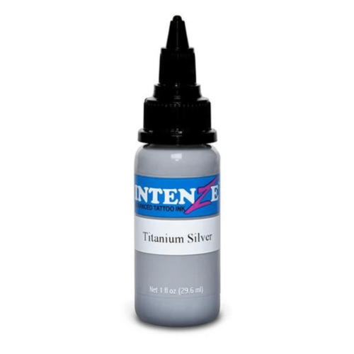 Intenze Tattoo Ink, Titanium Silver