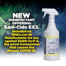 Sani-Cide EX3 Disinfectant Spray ad