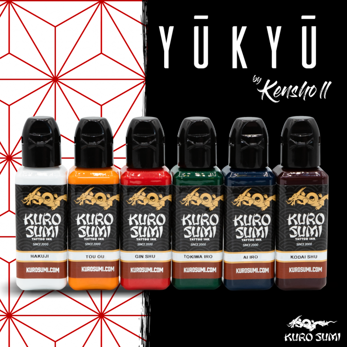 Kuro Sumi Kensho Yukyu Japanese Ink Set 7