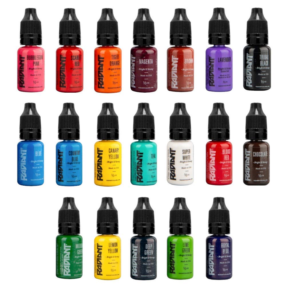 Tattoo Ink Sets: Radiant Colors 19 x 1/2oz