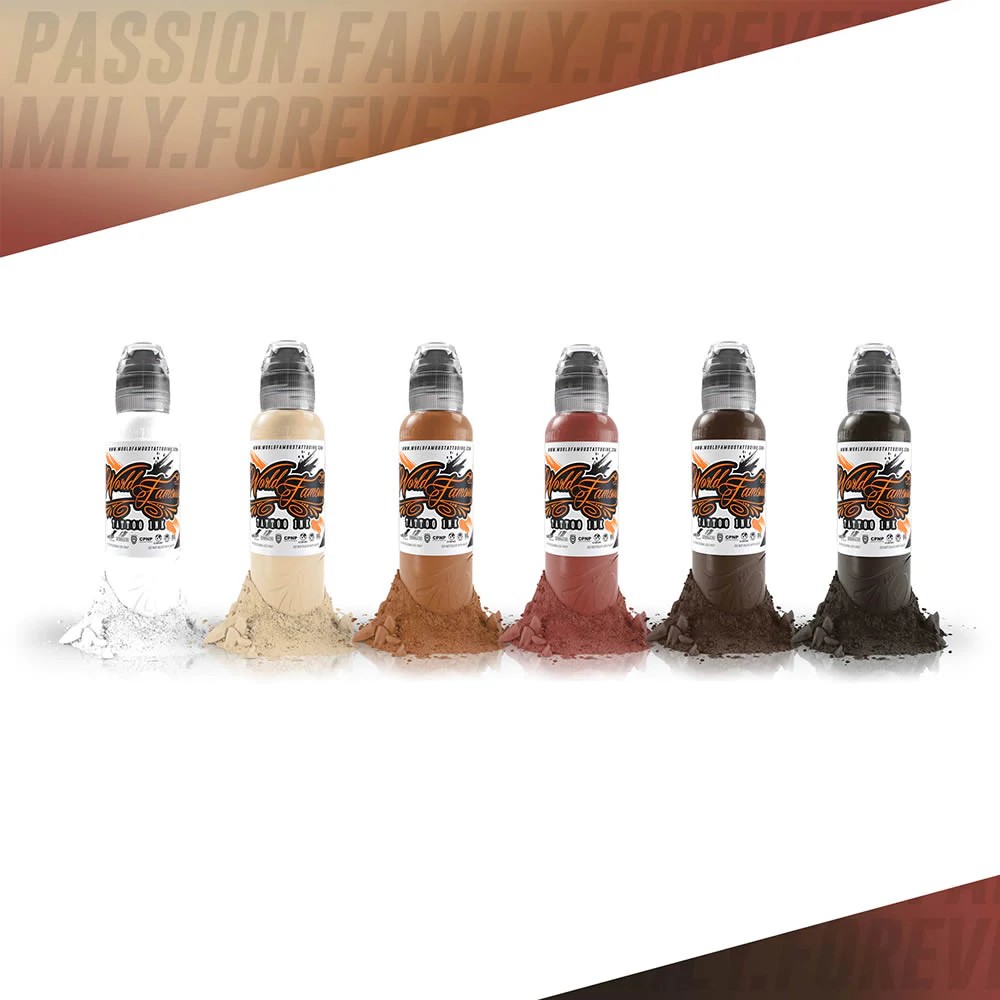 World Famous 50 Color 1oz Bottle Set - Tattoo Ink