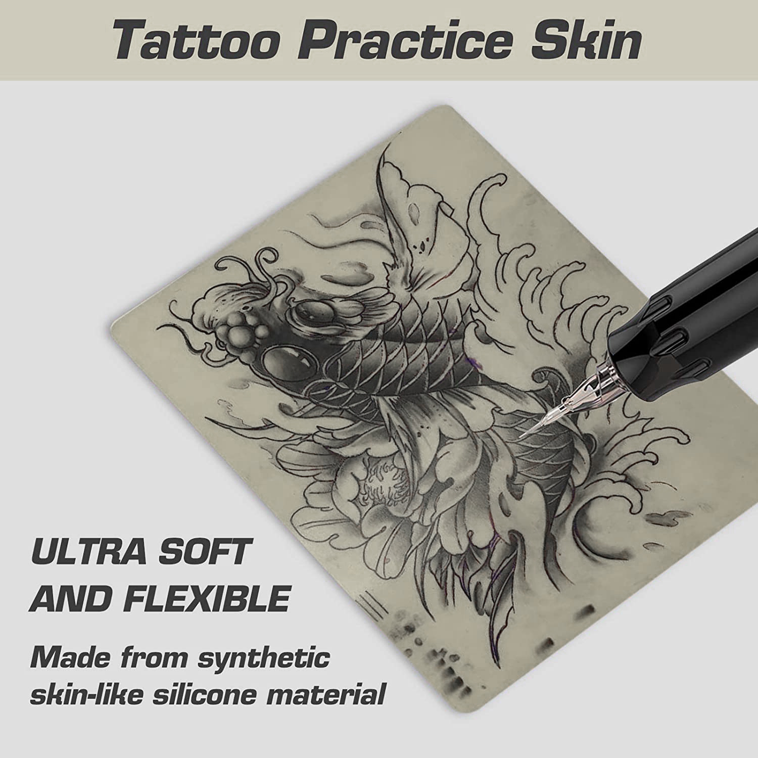 3mm Fake Skin Tattoo Practice Skins - Tattoo Fake Skins 3pcs 8x12 Tattoo  Practice Skin 3mm Thick Synthetic Tattoo Skins Soft Silicone Skin Practice  Pads Piel Sintetica Para Tatuar 