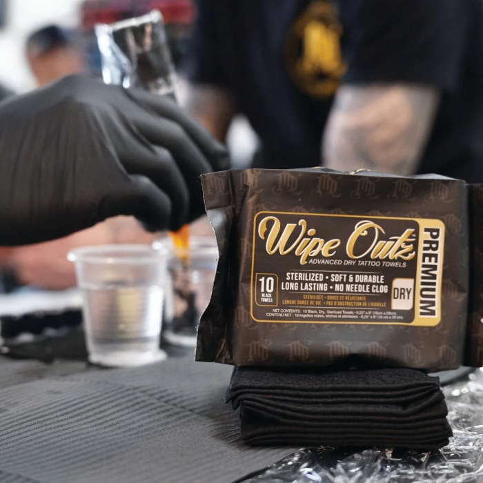 Wipe Outz Premium Dry Tattoo Towels Black 4