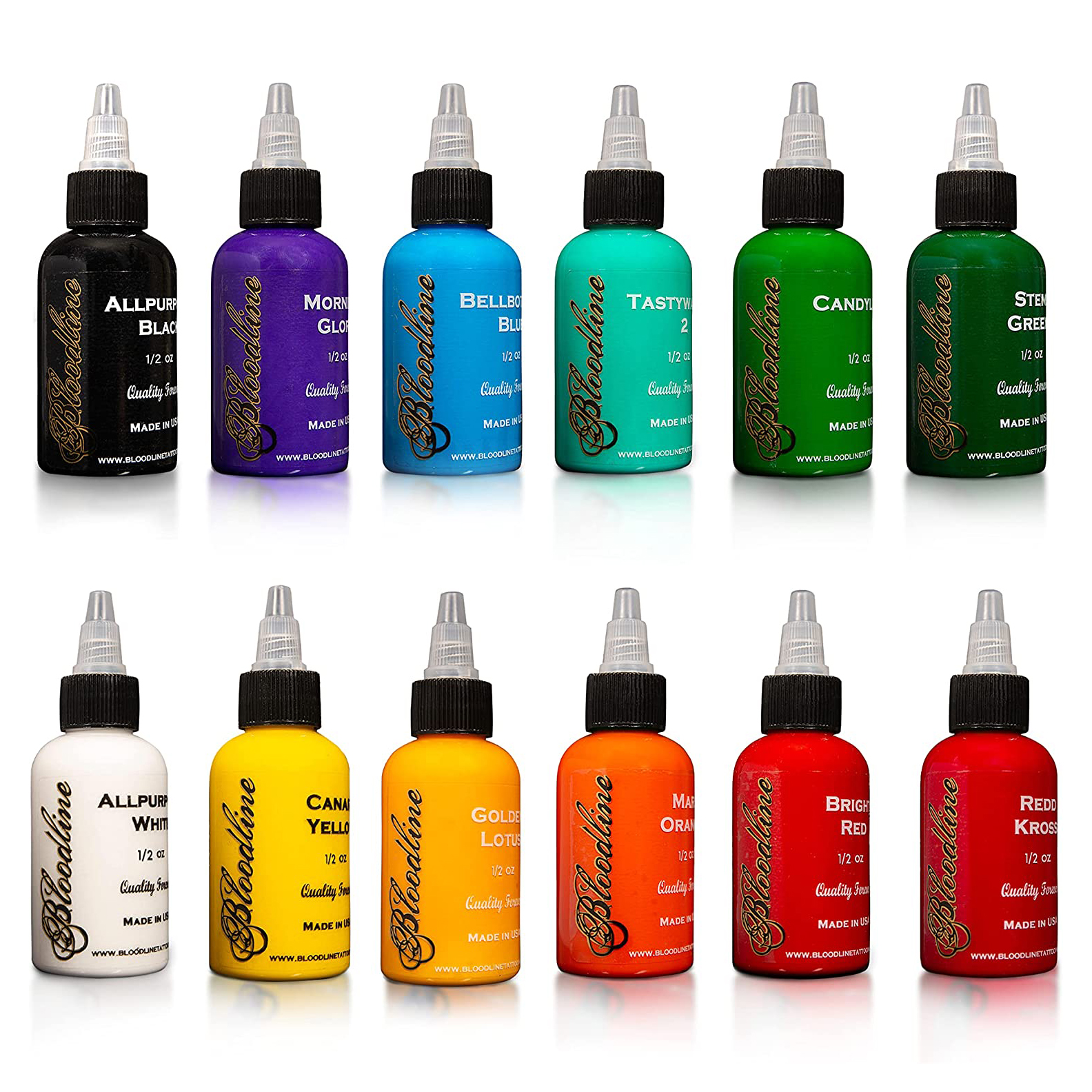 12 Color Primary Set #3  World Famous Tattoo Ink – Darklab Tattoo Supplies