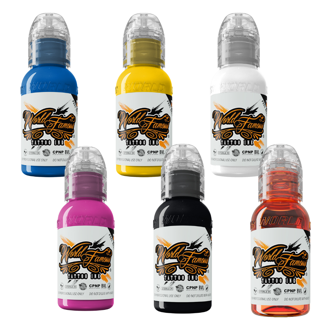 World Famous - Luiz Lopes CMYK Ink Set - Tattoo Ink