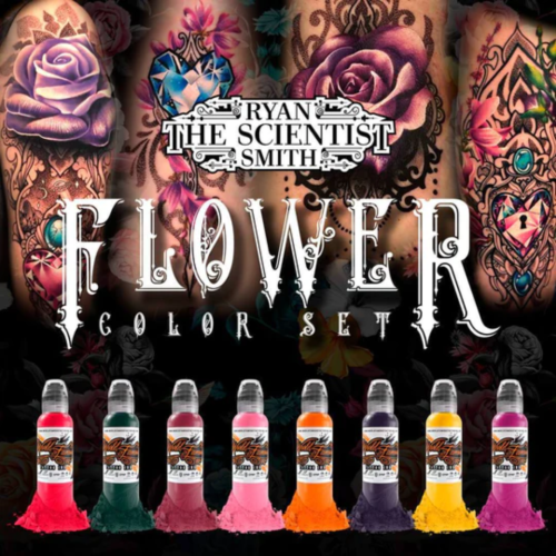 World Famous Tattoo Ink 7 Color Simple Set